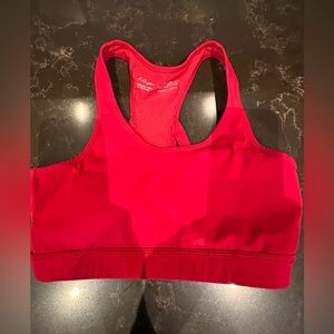 WHISPER Ladies Women’s Size Small Red Sports Bra Racerback Yoga Top